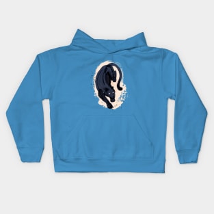 Painterly Panther Kids Hoodie